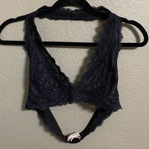 Free People Galloon Halter Lace Bralette